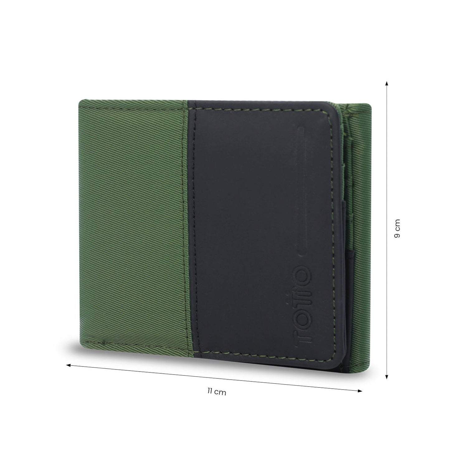 Carteira masculina Ermac 3.0 com bloqueador RFID, verde