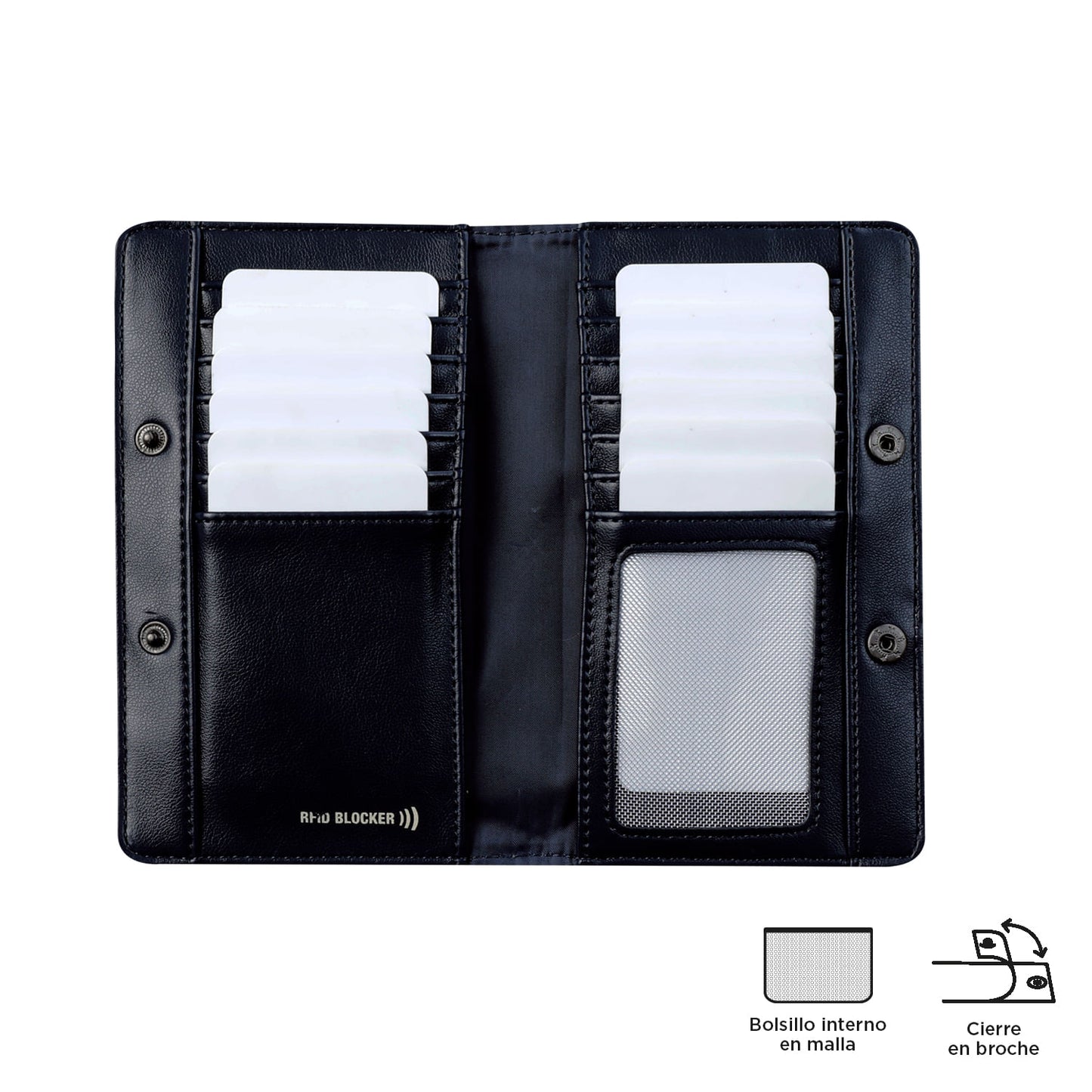 Carteira Style Nob com bloqueador RFID bege