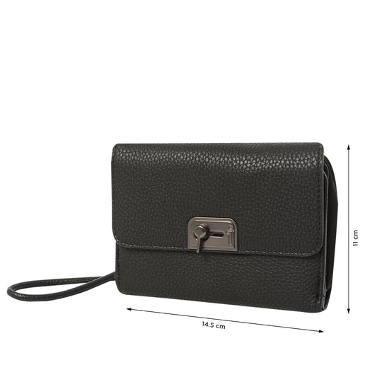 Billetera Smooth Cri con RFID Blocker Negra