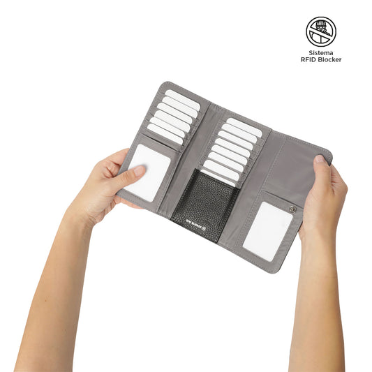 Billetera Smooth Sub con RFID Blocker Negra