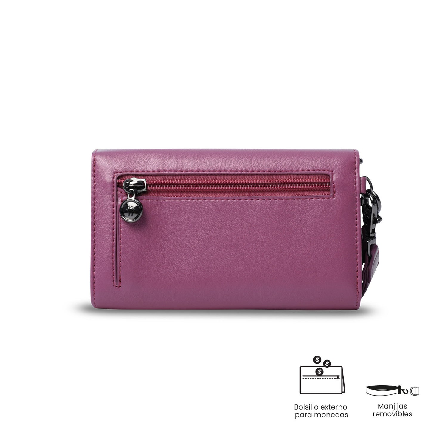 Carteira feminina Style Don com bloqueador RFID, rosa.