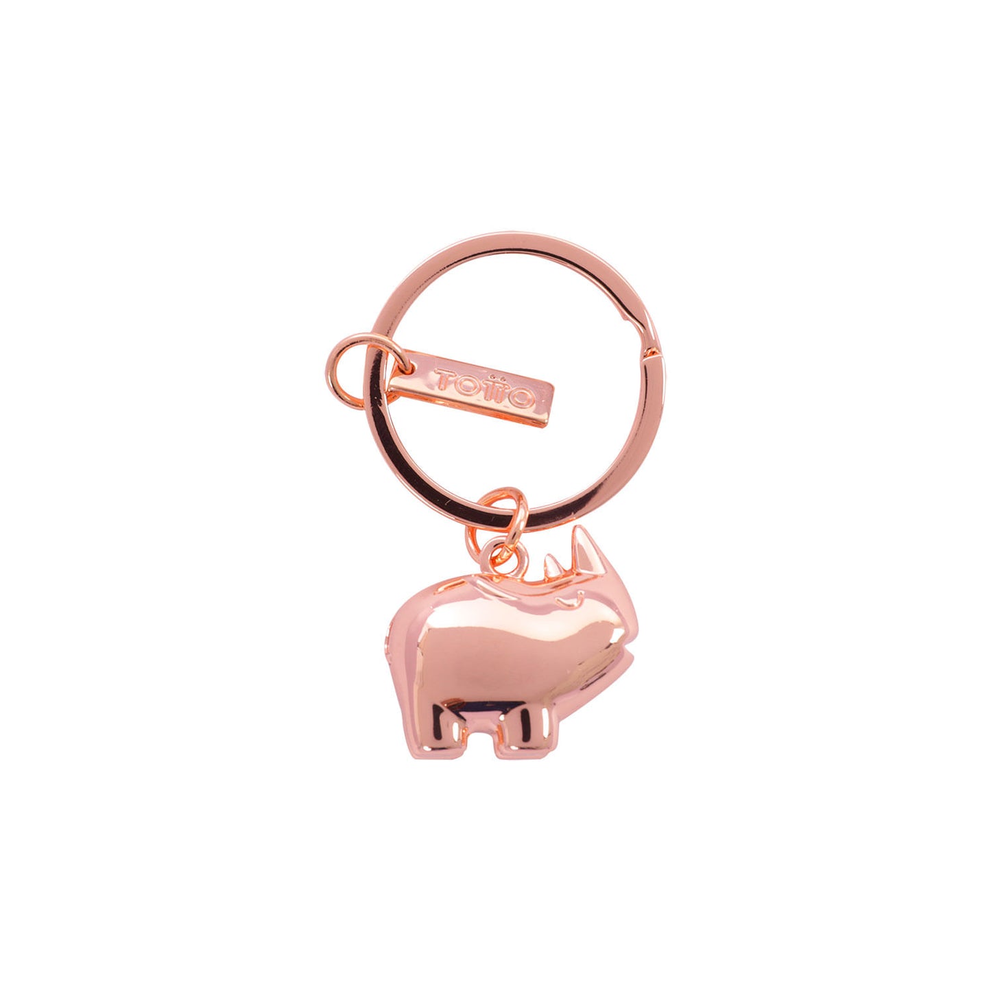Llavero Metálico Rhino color Rosado