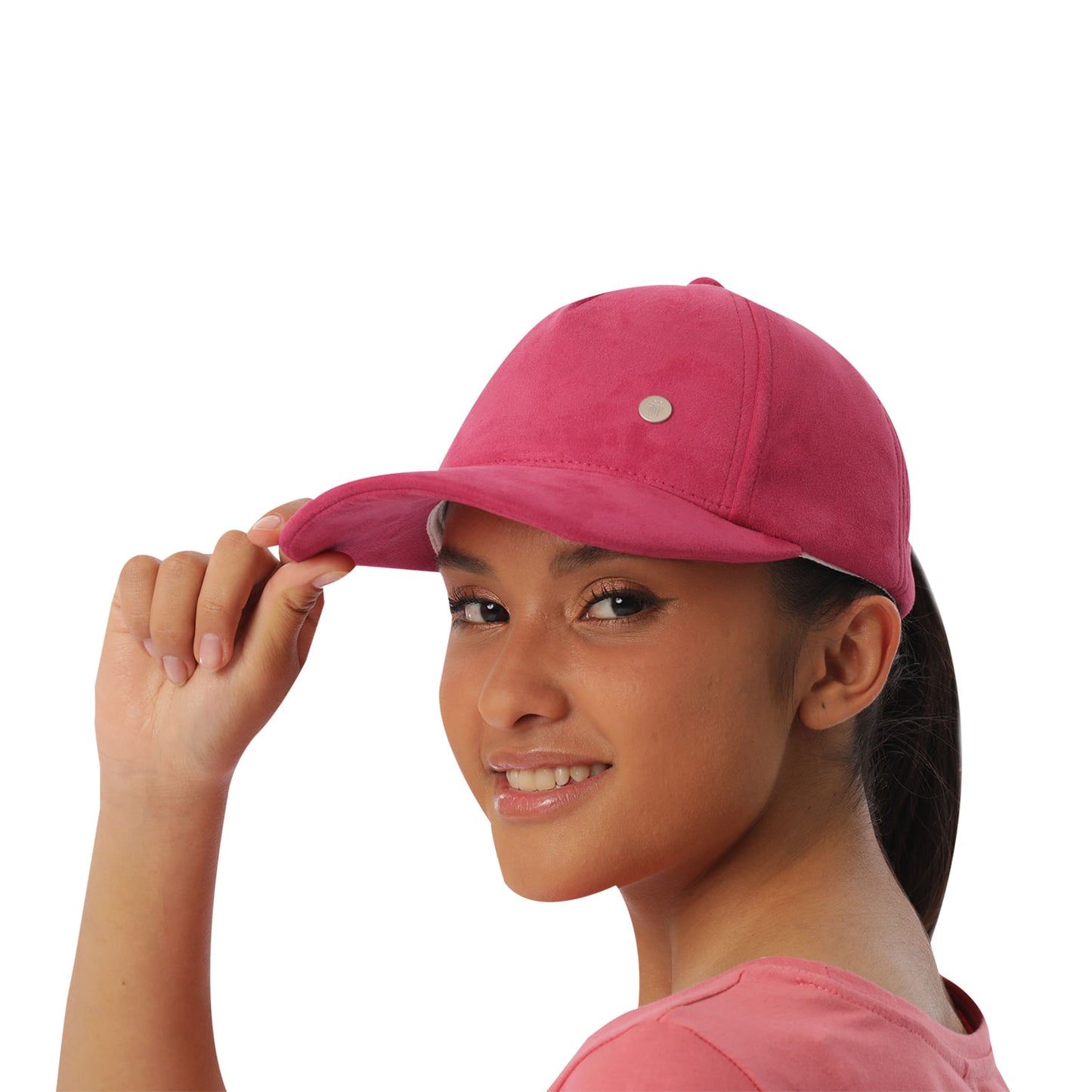 Boné de beisebol rosa Forsy