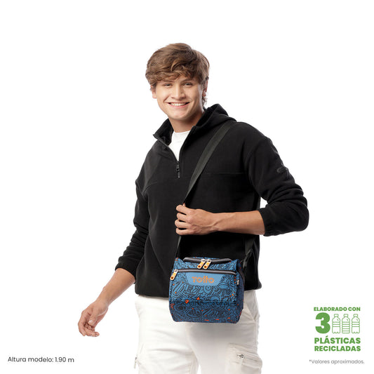 Lonchera Térmica para Hombre Pizarra Mediano Azul