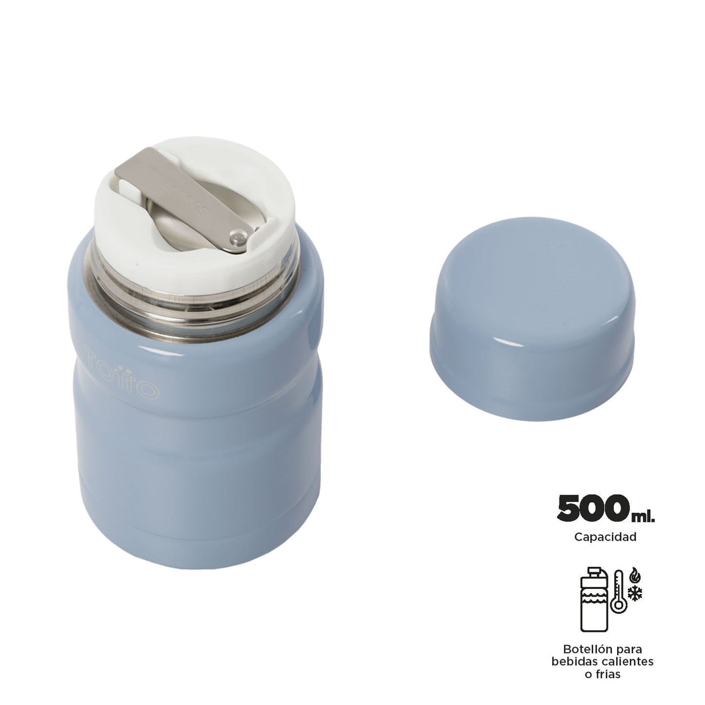 Garrafa térmica Protte azul de 500ml