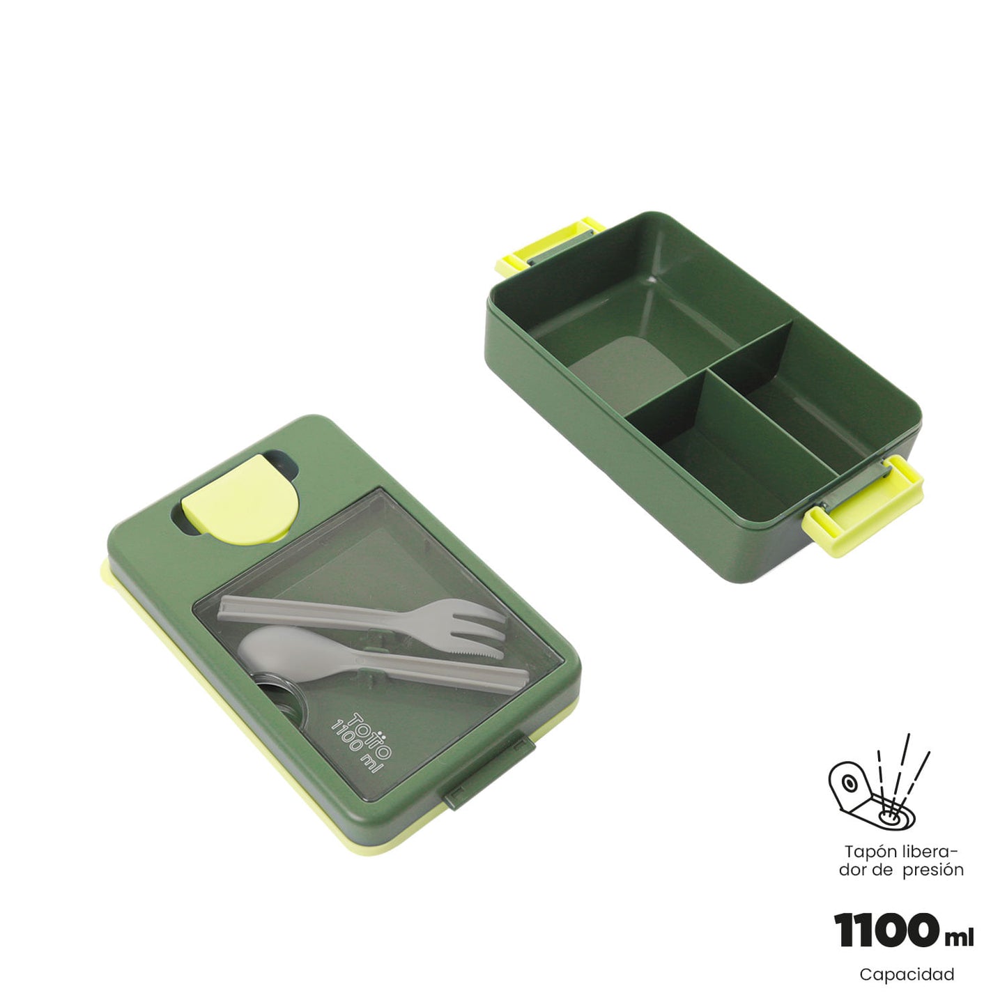 Lancheira Kiuby 1100 ml Verde