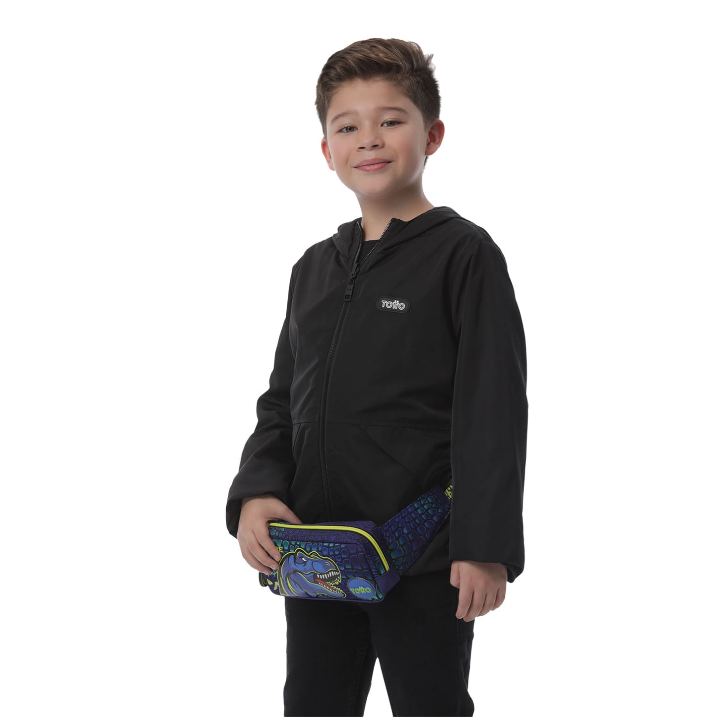 Canguru Dino Rock para Bebê Menino, Azul