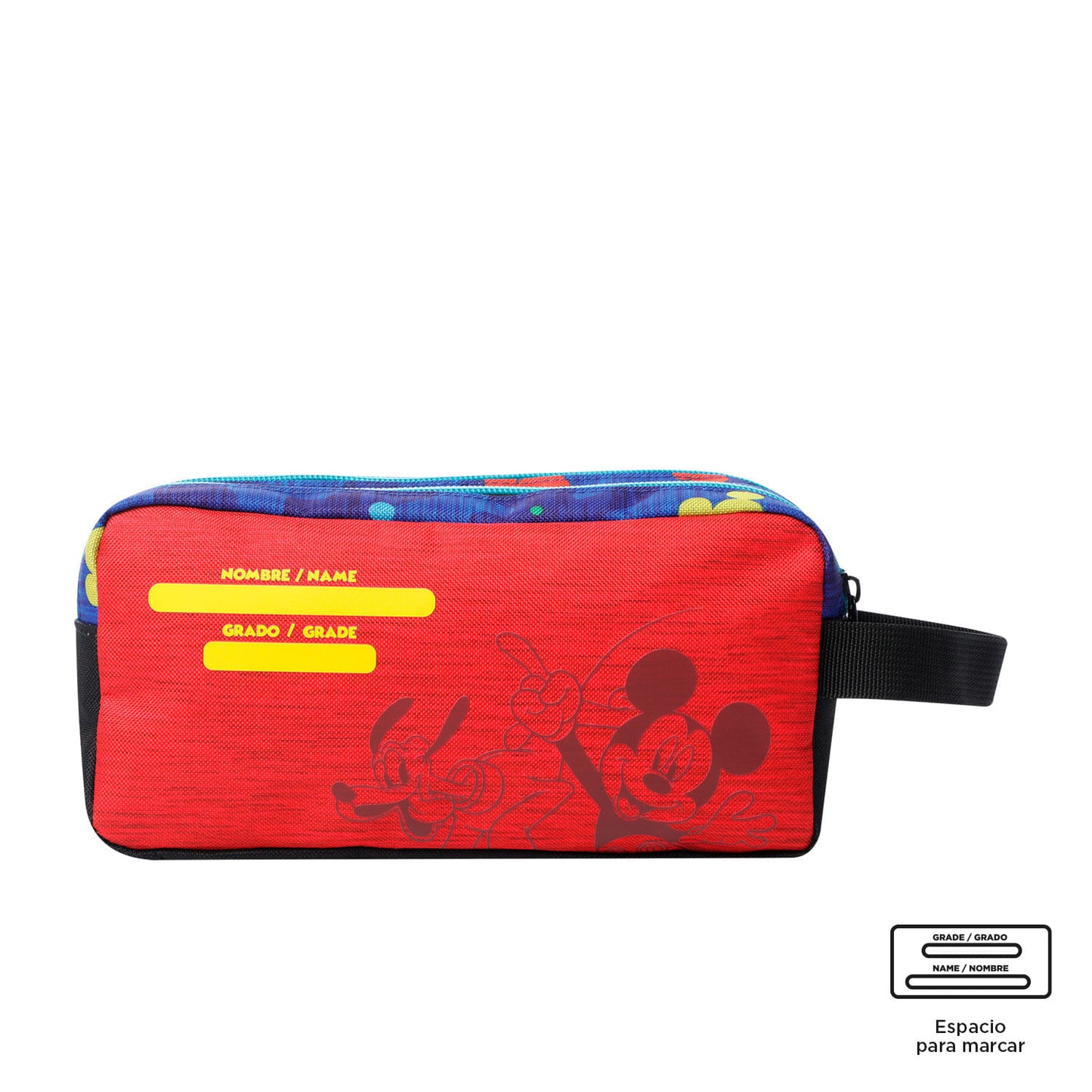 Estojo escolar azul do Mickey Mouse