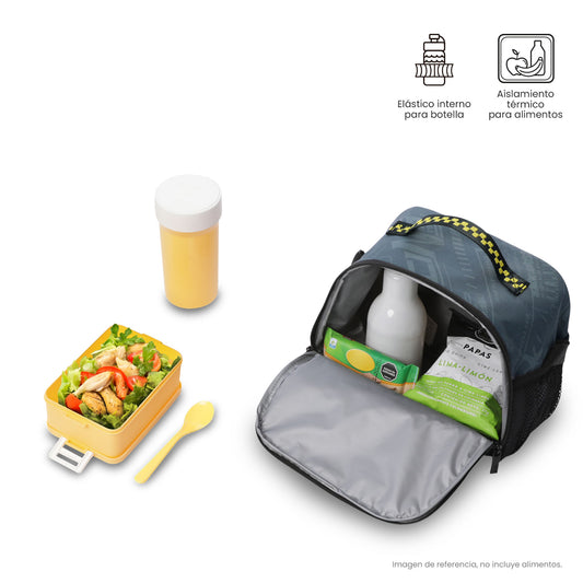 Lonchera Térmica para Niño Grand Prix Grande Gris