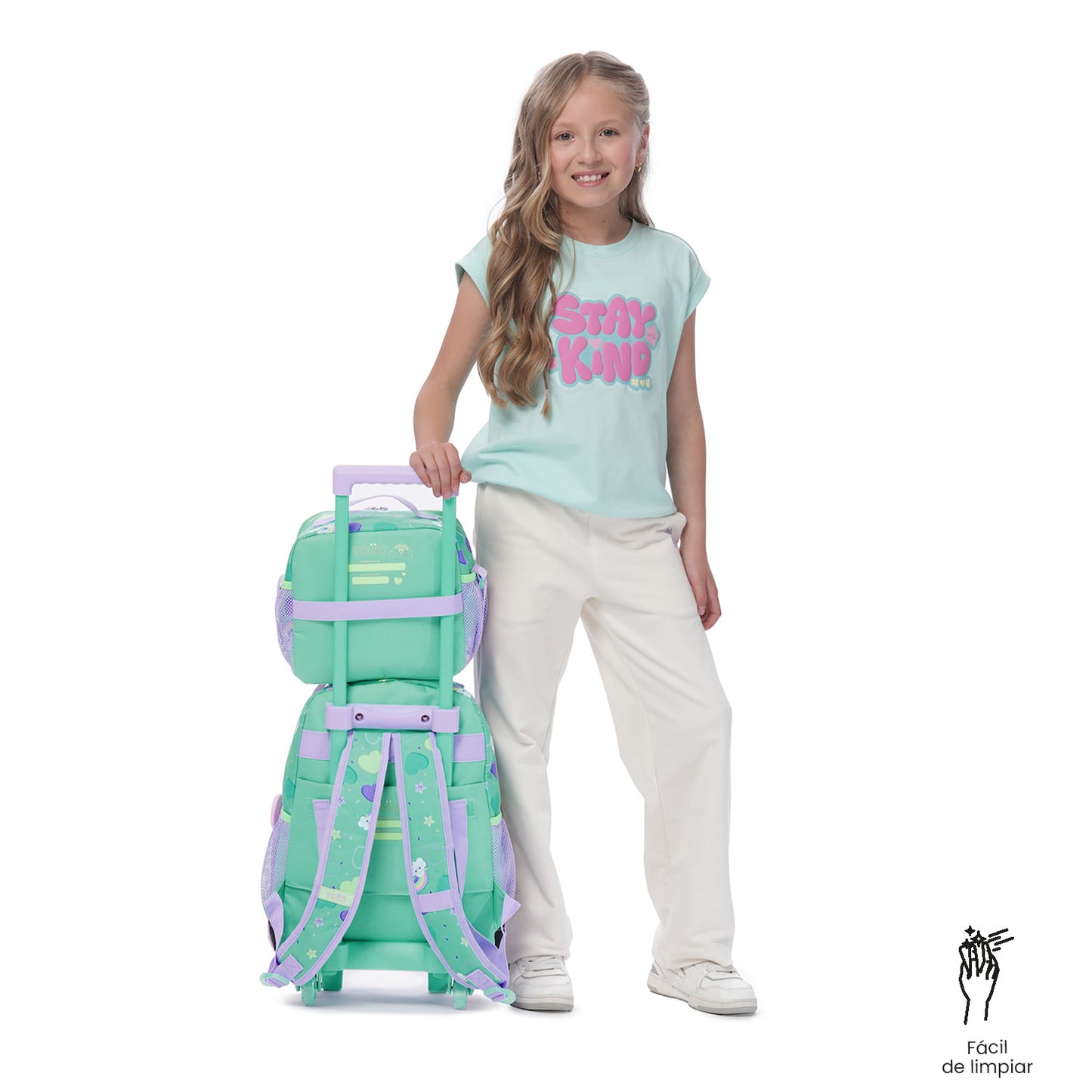 Lonchera Térmica para Niña Little Magic Grande Azul