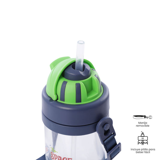 Botilito para Niño Panda Space 400 ML Azul