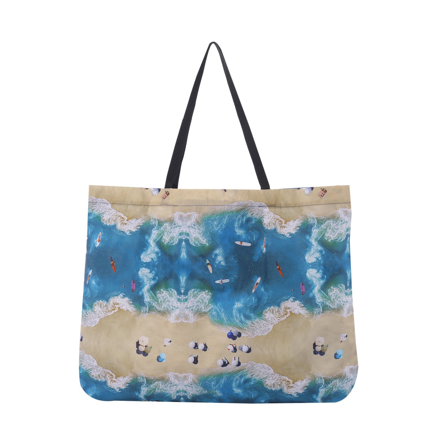 Sacola de compras dobrável Practibag, leve, azul.