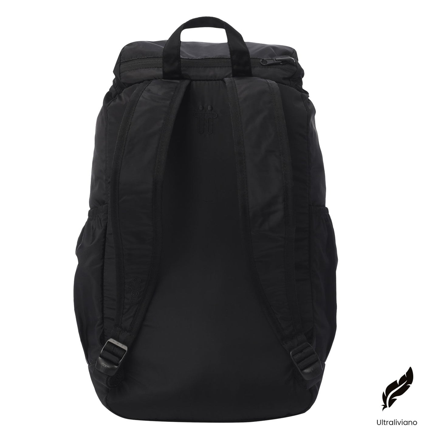 Mochila dobrável preta tamanho médio Collapse 30