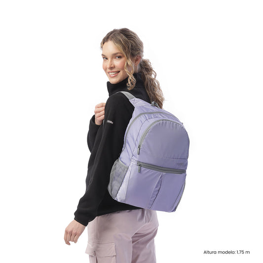 Mochila dobrável de viagem Noka 20 grande roxa