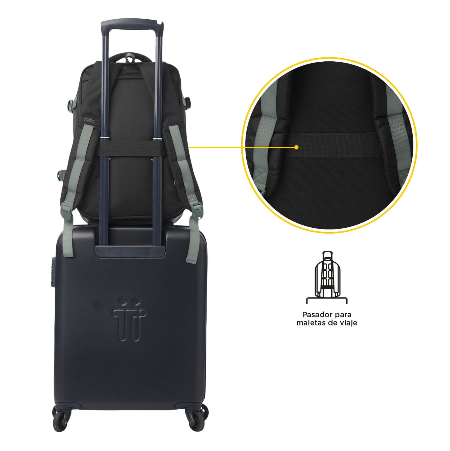 Morral Multifuncional de Viaje Trip Mediano Verde