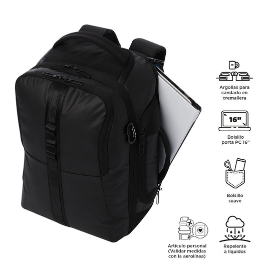 Morral de Viaje Grande Deploy Travel Negro