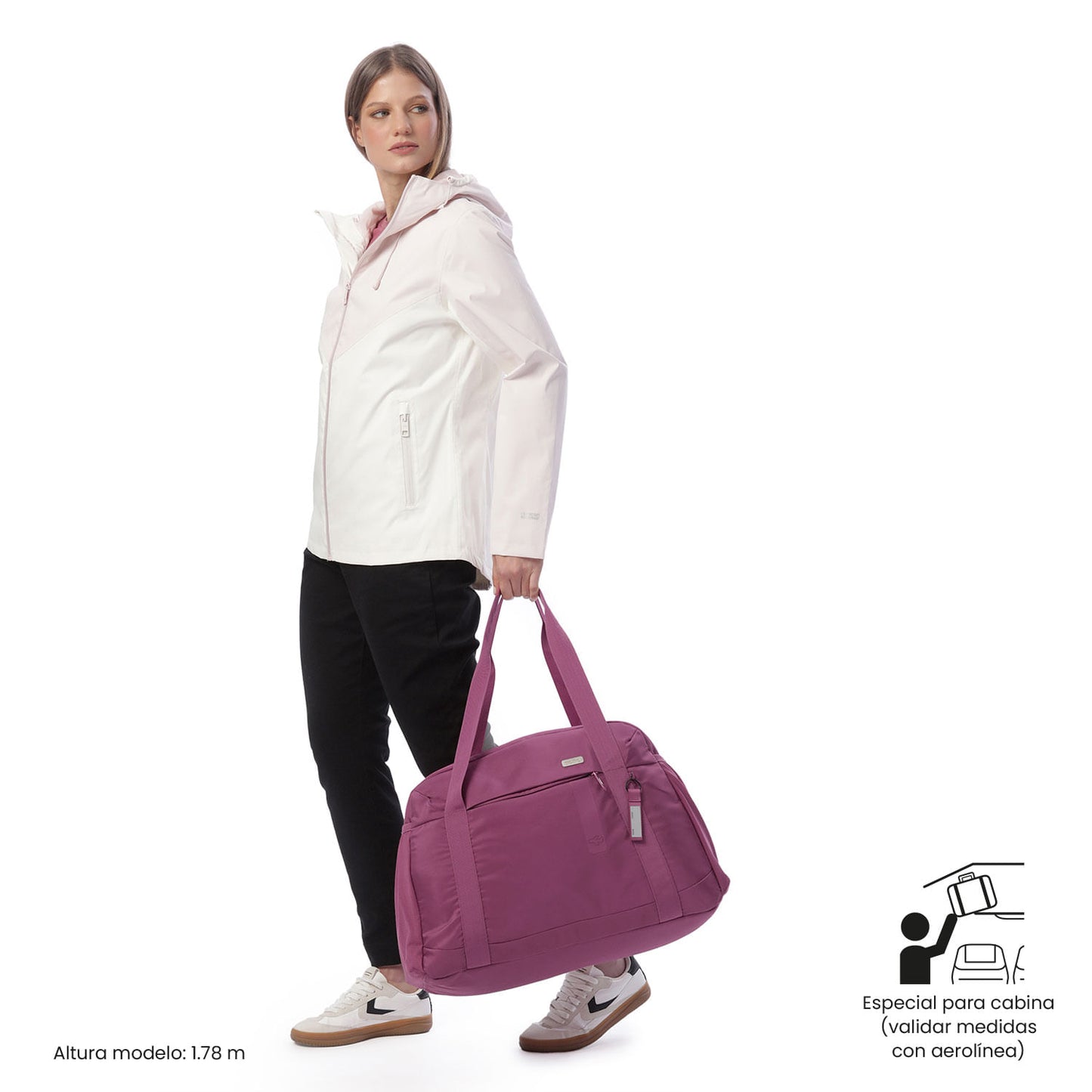 Mala de viagem Elan Grande rosa