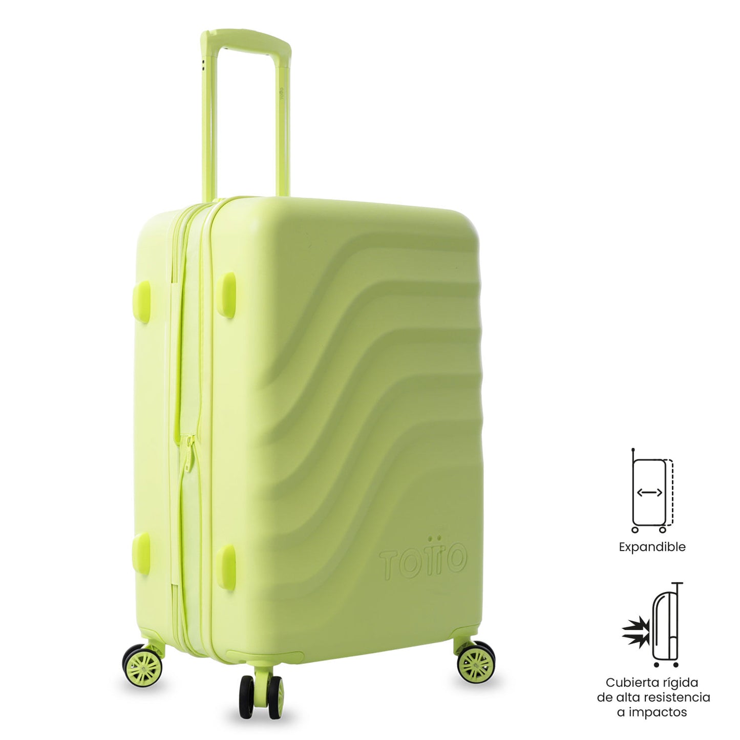 Mala de viagem média Bazy+ 2.0 360 verde