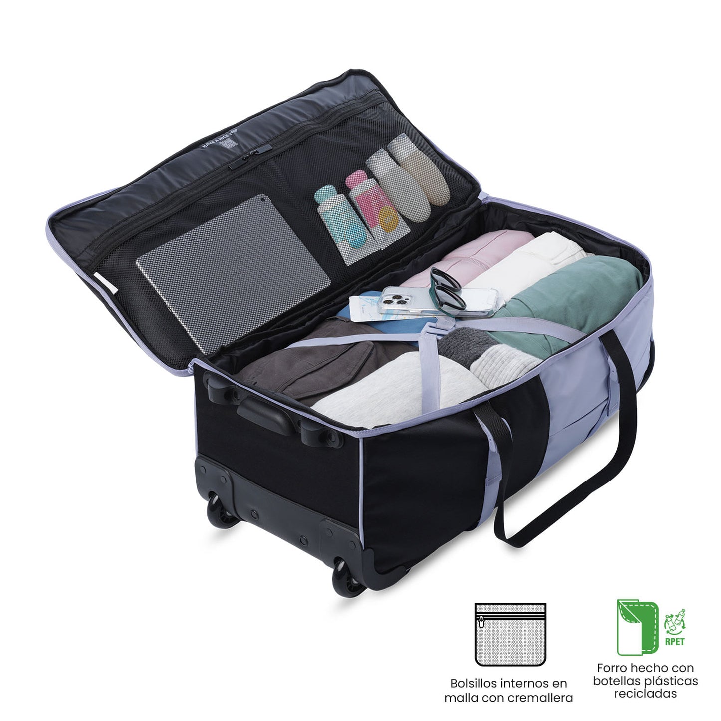 Mala de viagem Trip tamanho médio roxa