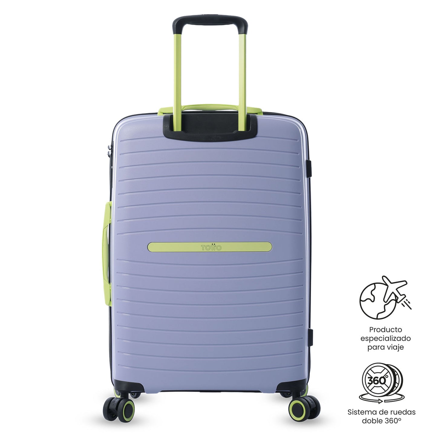 Mala de viagem média 360 Wave 2.0 roxa
