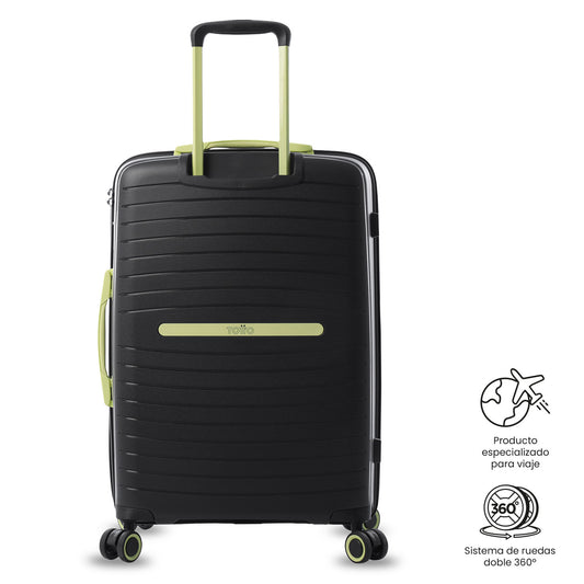 Mala de viagem média 360 Wave 2.0 preta
