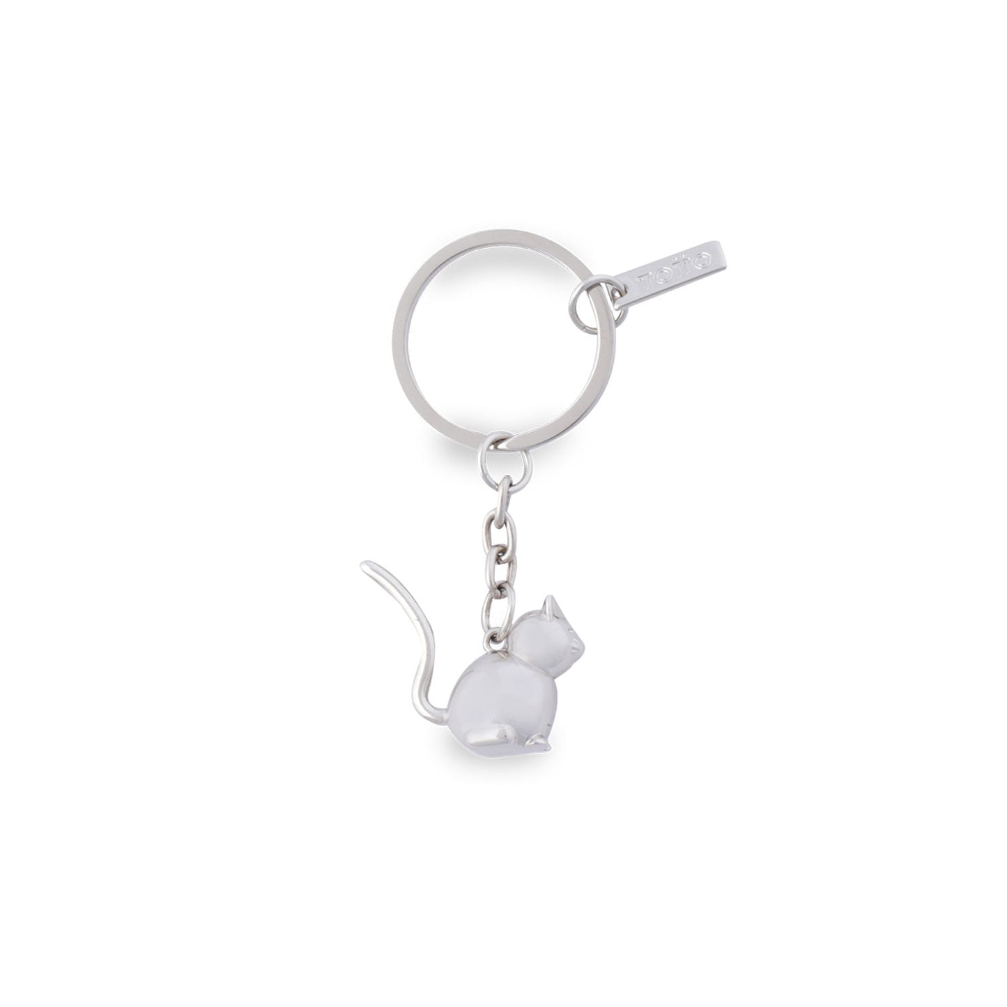 Chaveiro de metal Micty, cinza
