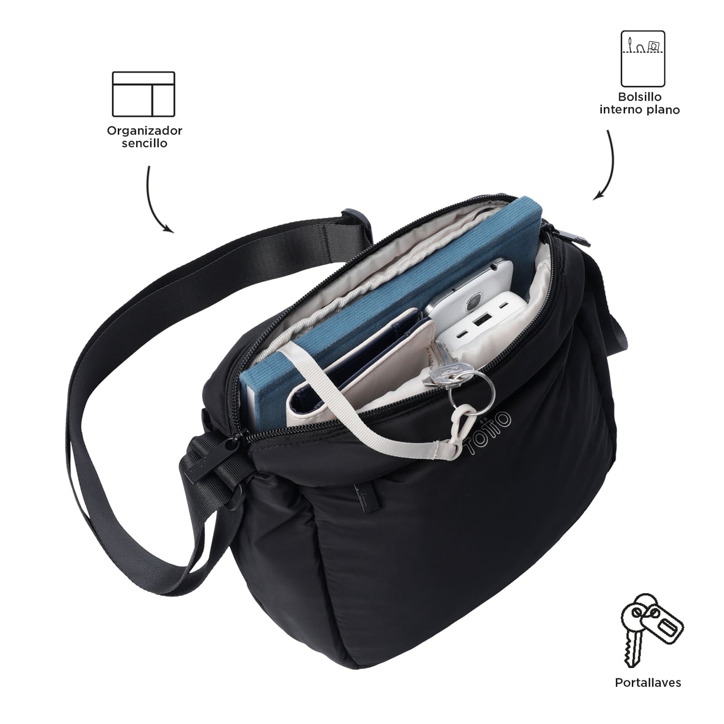 Bolso para Mujer Vic Crossbody Negro