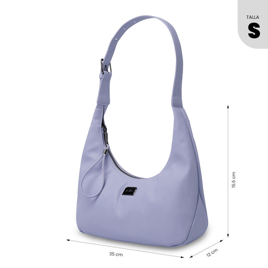 Bolsa transversal feminina lisa, pequena, roxa