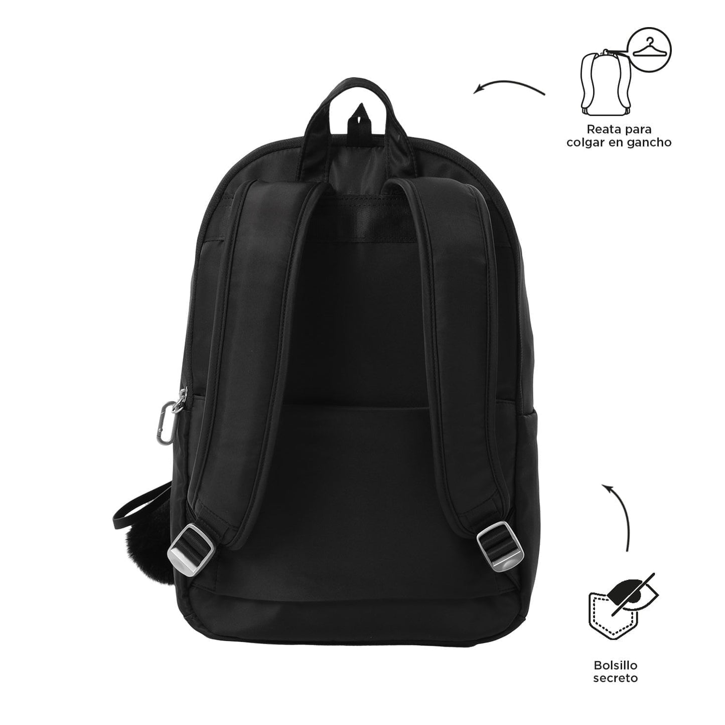 Morral Ejecutivo Porta PC 14" Adelaide 3 2.0 Negro Mujer