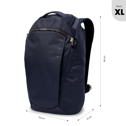 Mochila executiva masculina azul Daytona para laptop de 16".