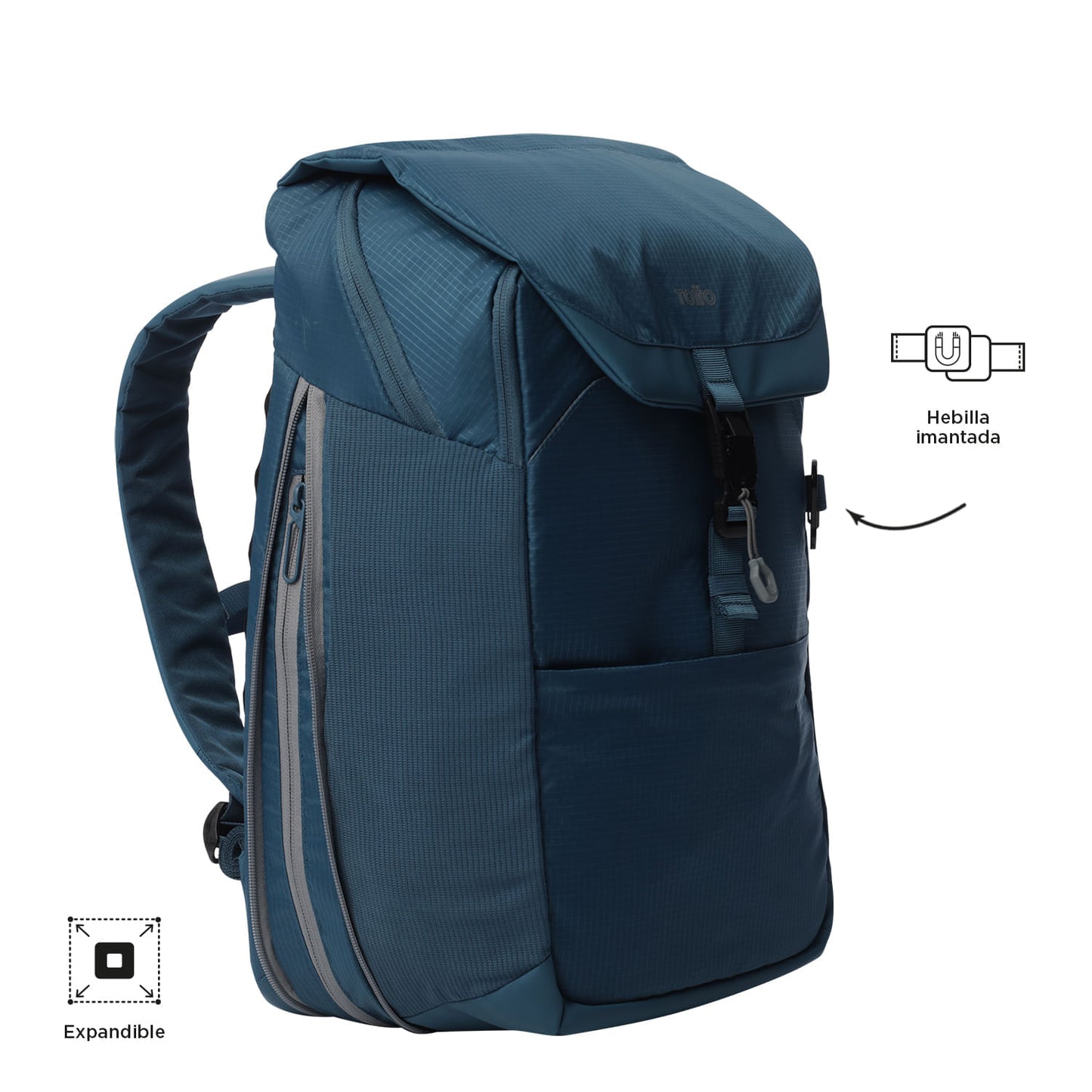 Morral Multifuncional Expandible Dual Azul Porta PC 16”