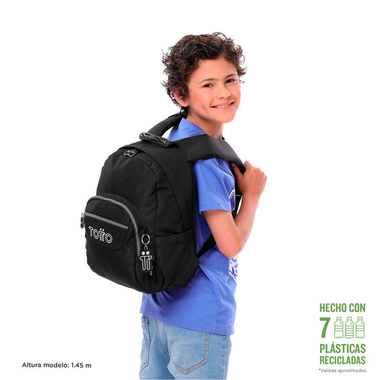 Morral Juvenil Porta PC 10" Tempera Negro