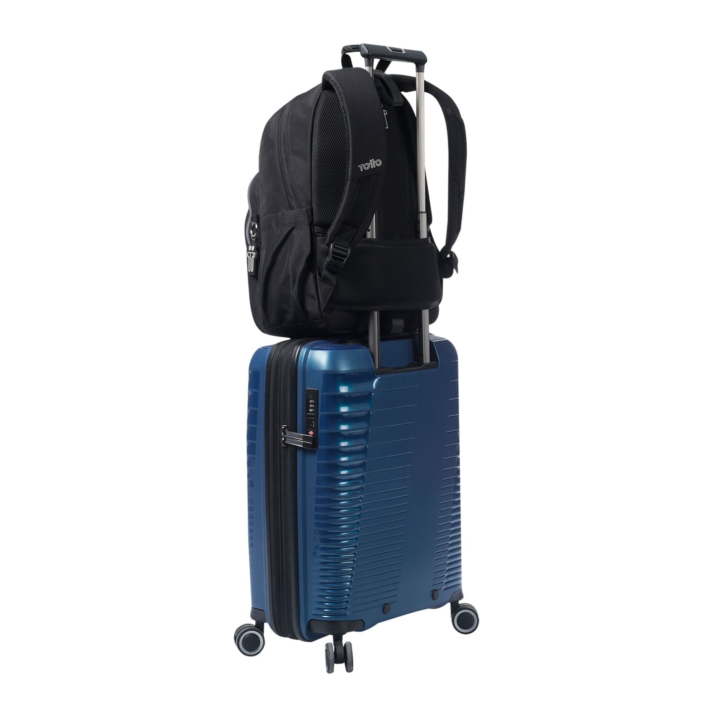 Morral Juvenil Porta PC 14" Acuareles Negro