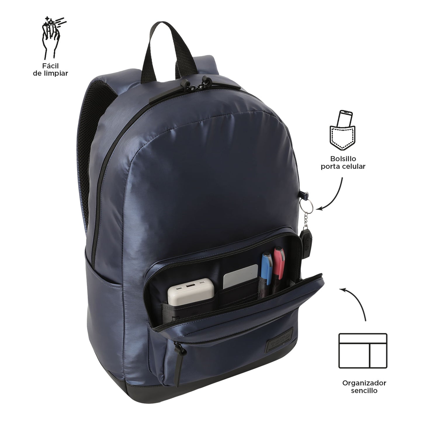 Morral Universitario Porta PC 14" Tocax Azul Unisex