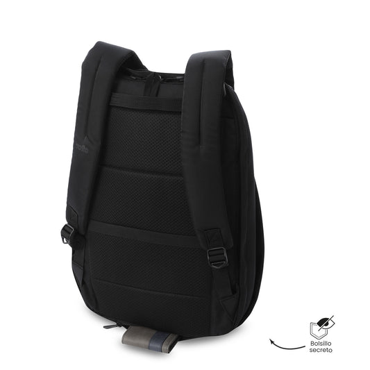 Morral Antirrobo Porta PC 16" Twill Negro Hombre