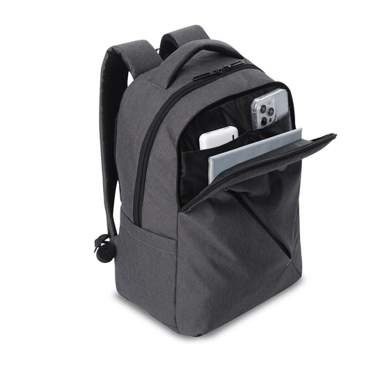 Mochila executiva unissex Osaka preta para laptop de 15,4".