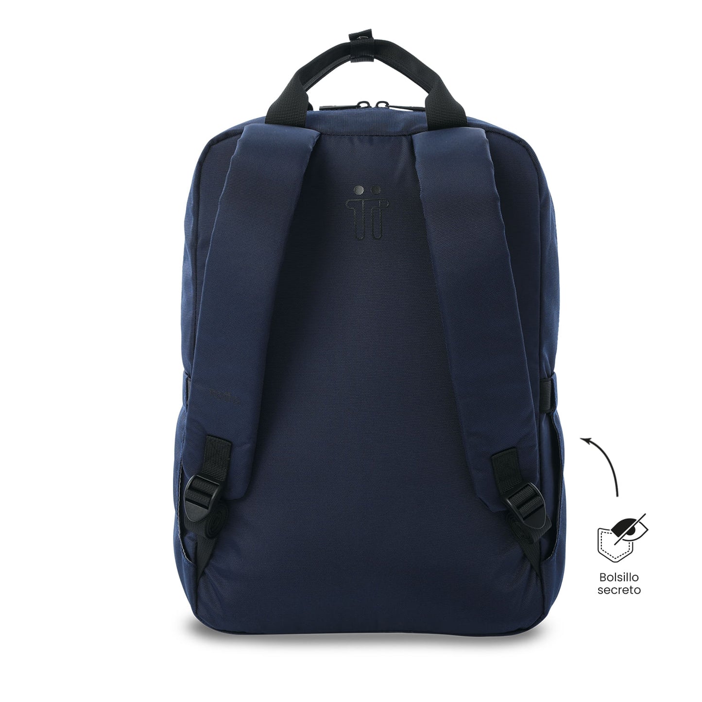 Mochila universitária feminina Joy Blue com compartimento para laptop de 14".