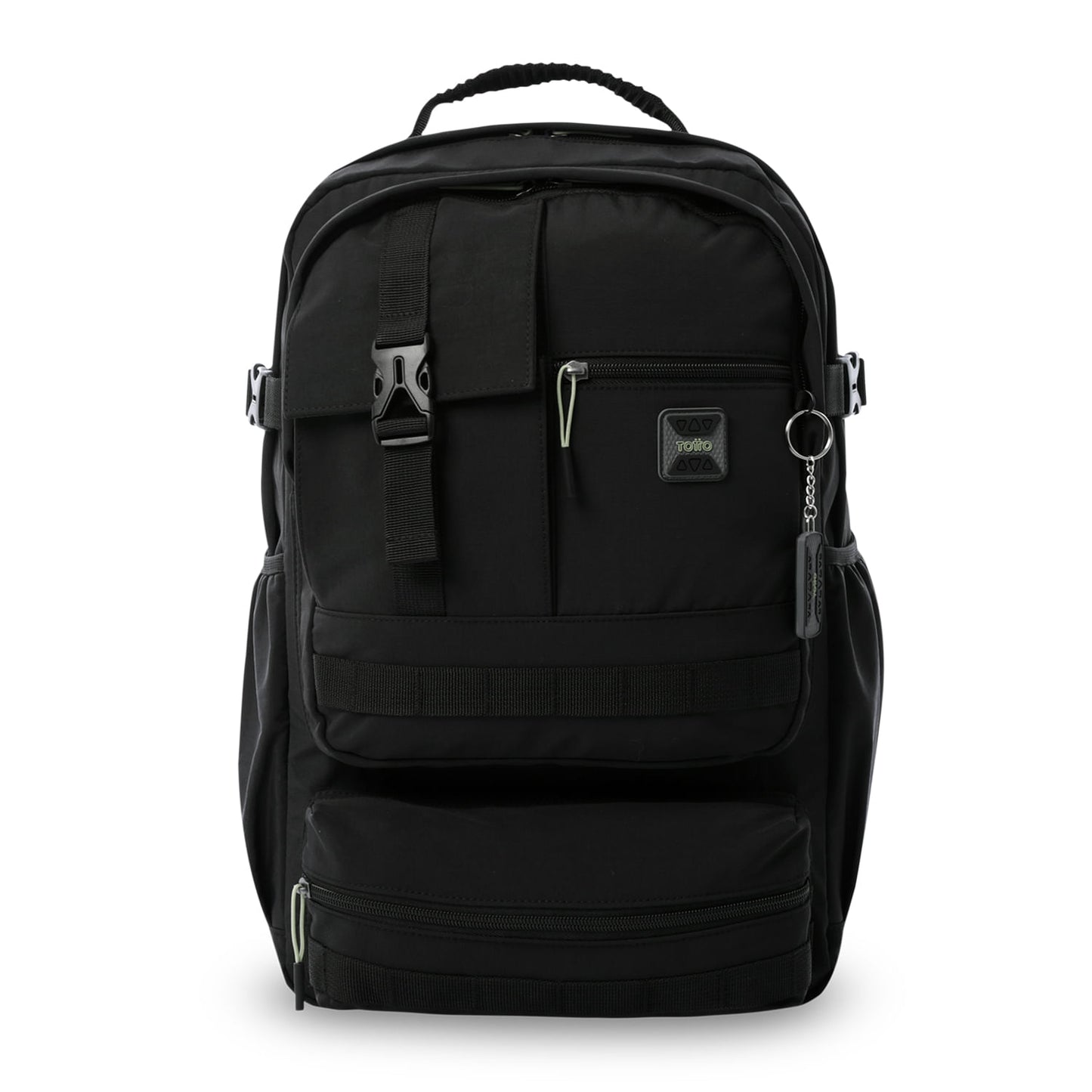 Mochila Universitária com Compartimento para Laptop de 15,4", Preta Spa Unissex