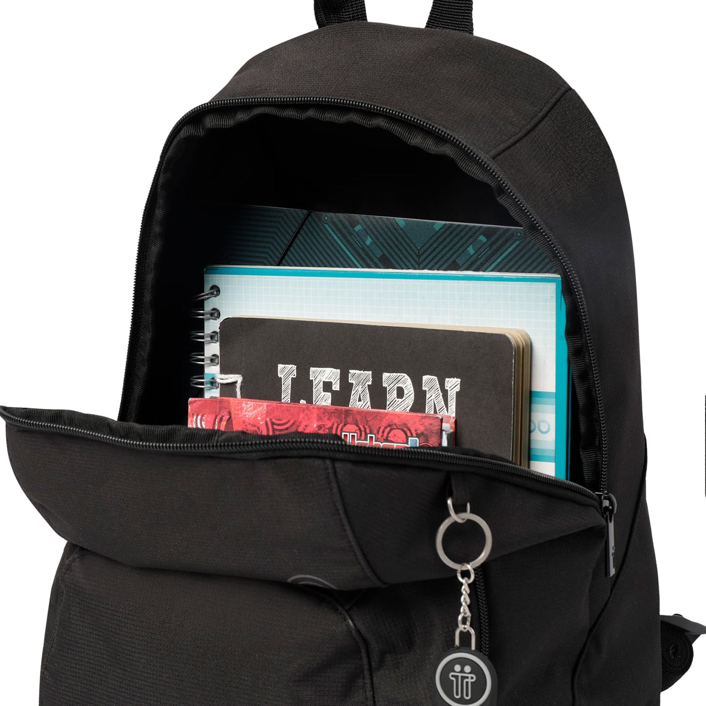 Morral Universitario Ometto Negro Unisex Con Organizador