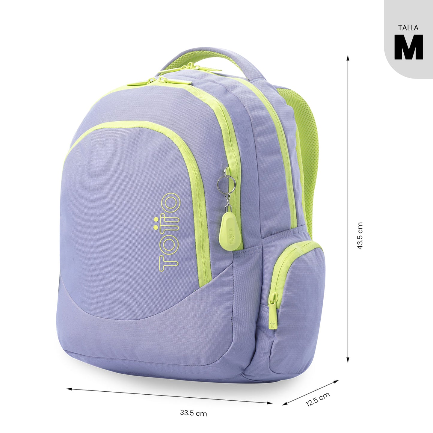 Mochila universitária feminina Luciano 2.0 roxa com compartimento para laptop de 15,4".