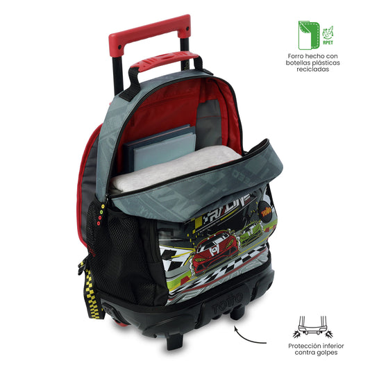 Maleta para Niño con ruedas Grand Prix Grande Gris