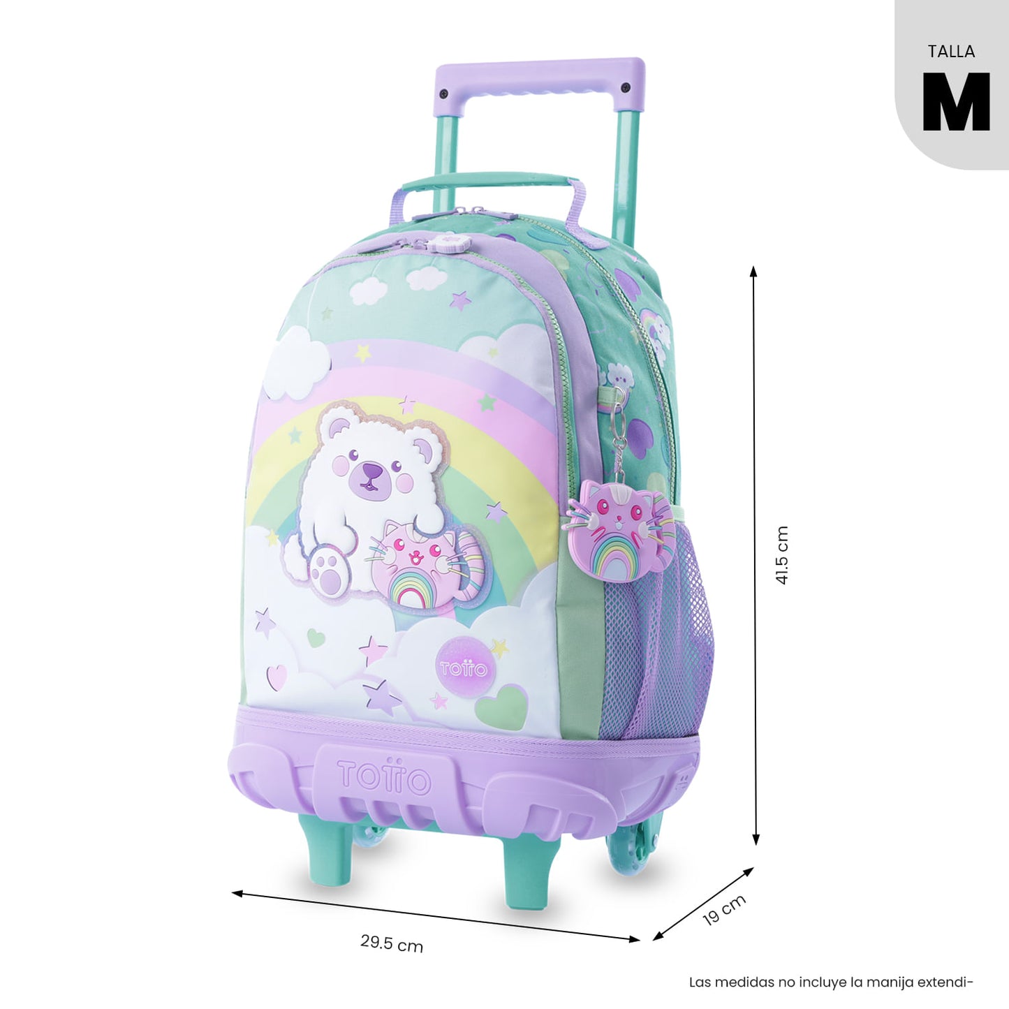 Combo Escolar Morral con ruedas Little Magic + Lonchera y Cartuchera