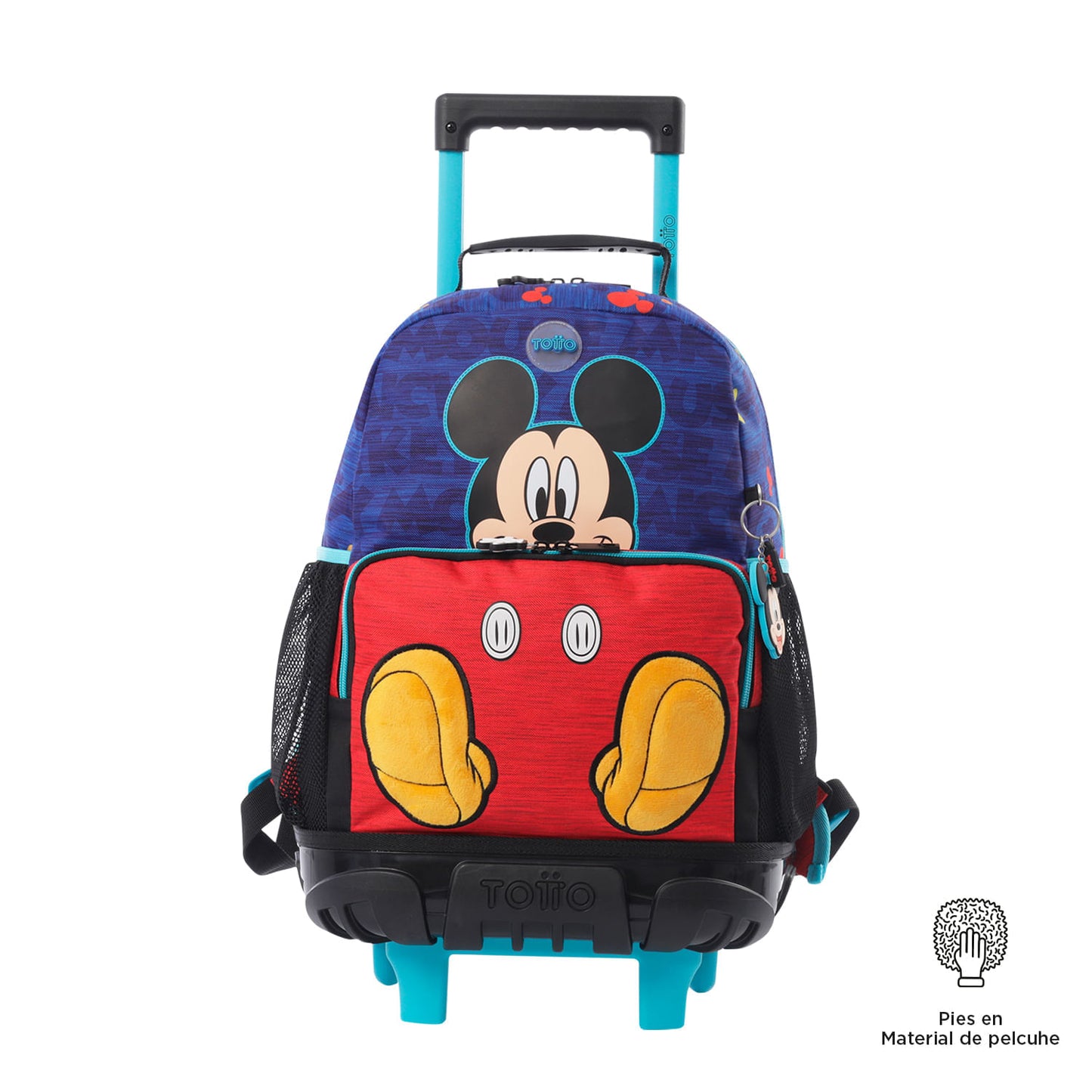 Morral con ruedas Niño Mickey Mediano Azul