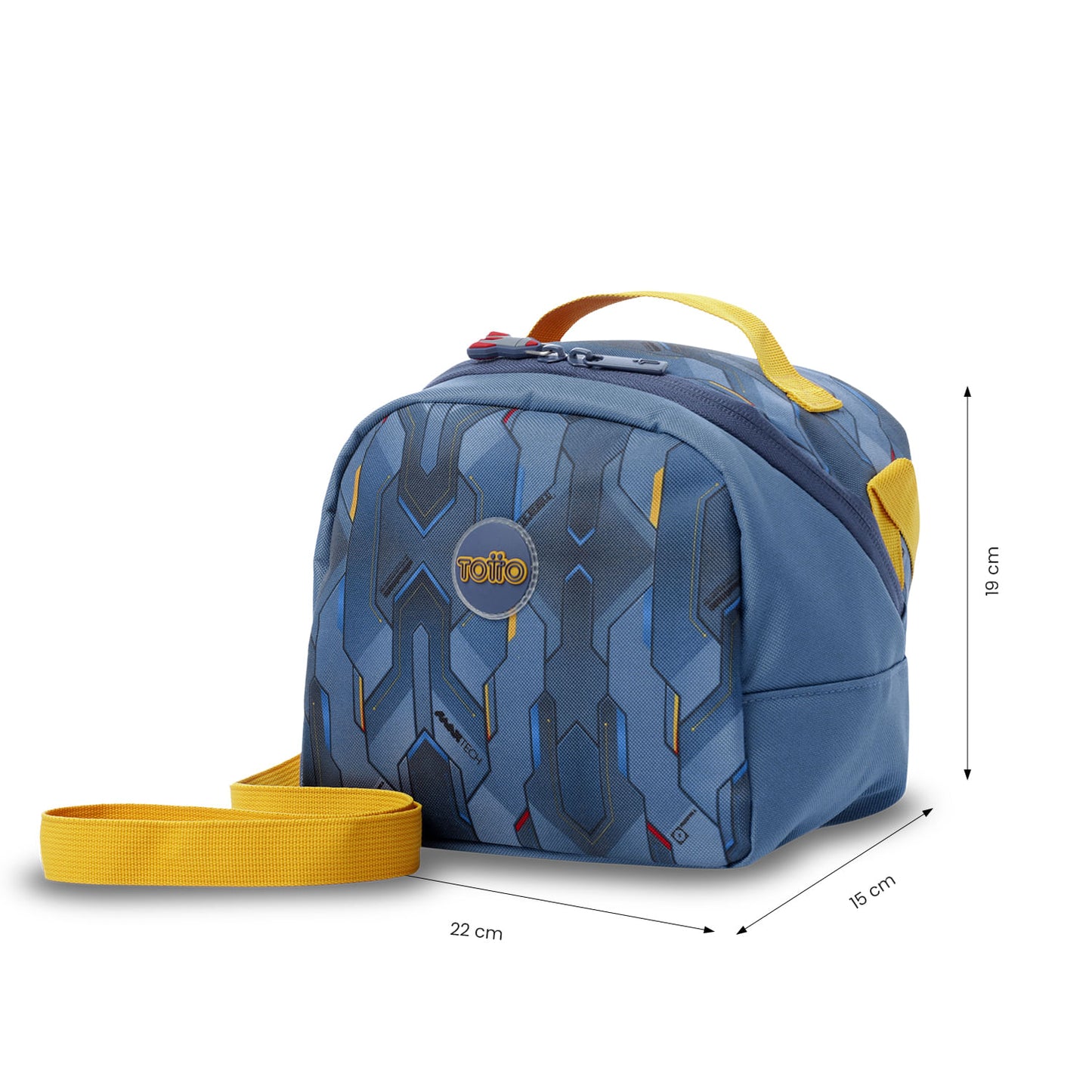 Conjunto Escolar para Meninos (3 Peças): Mochila + Lancheira + Bolsa Multiuso Sentinel (Cinza)