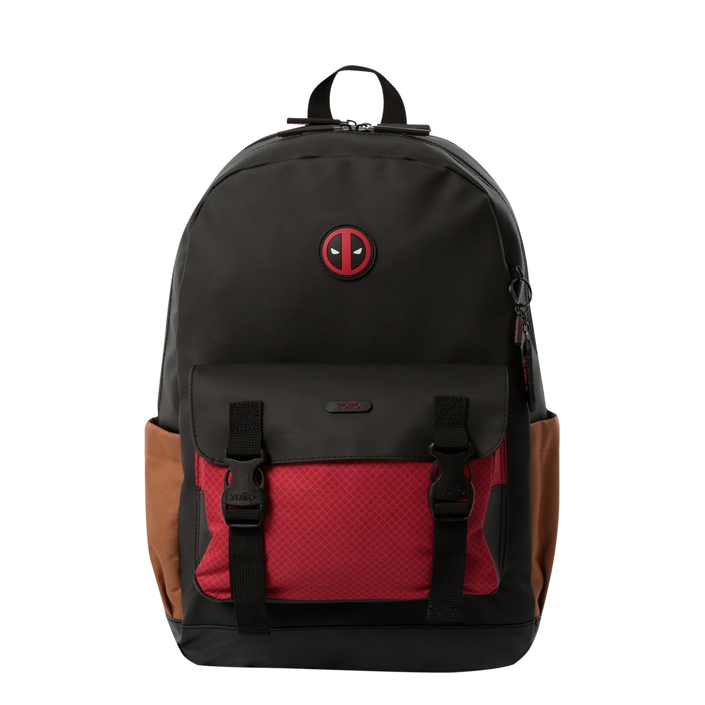 Mochila grande preta do Deadpool para homem