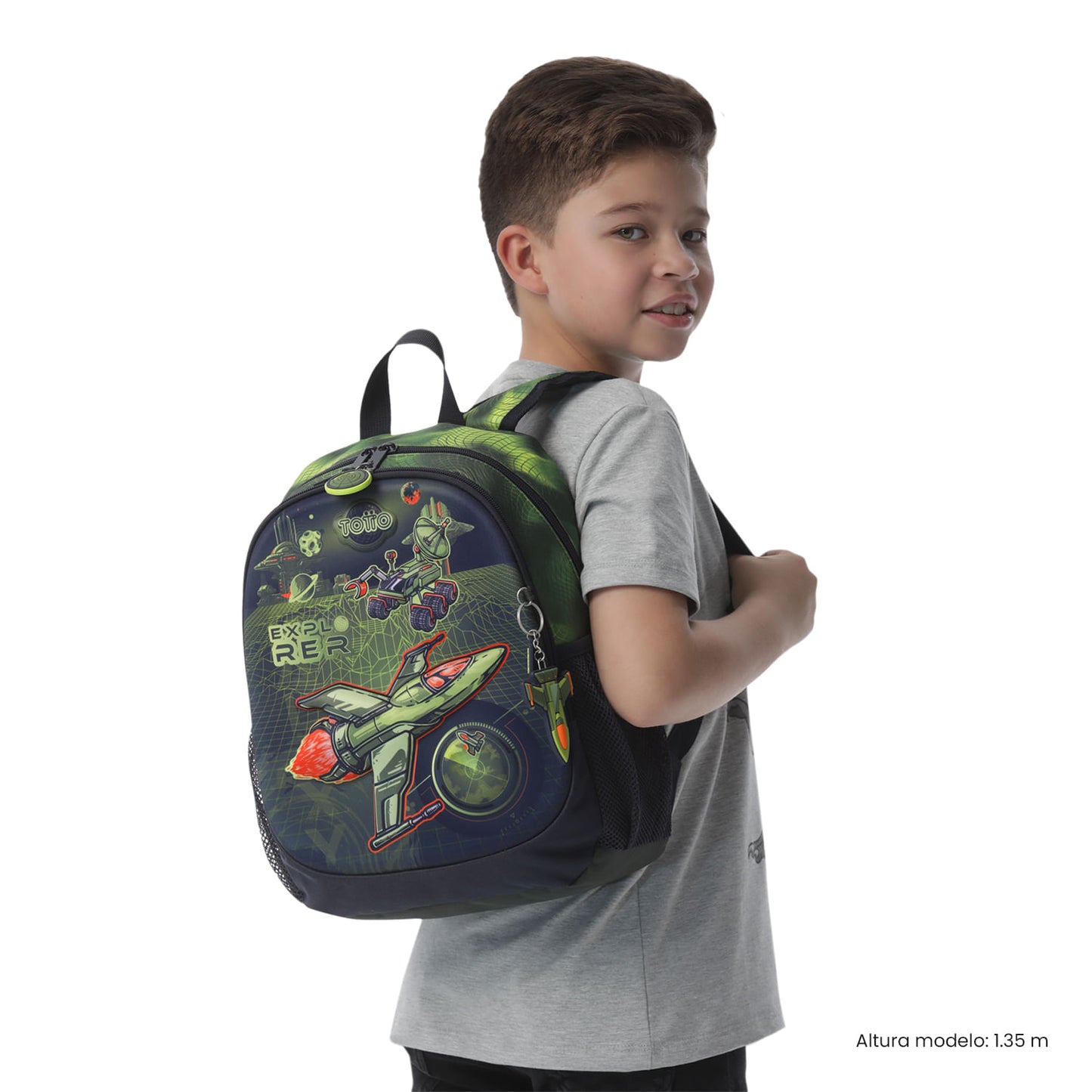 Morral para Niño Explorer Ship Pequeño Verde