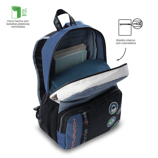 Morral para Niño Gemini 2 Mediano Gris