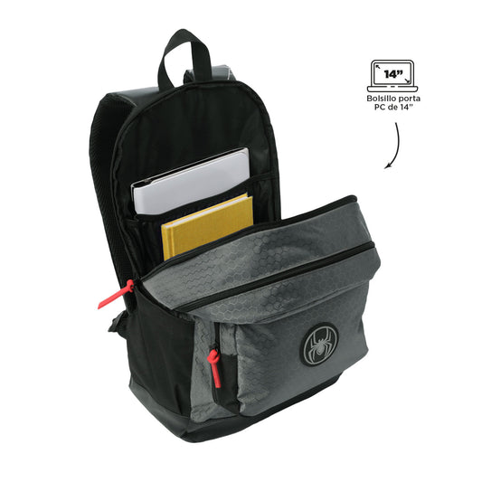 Morral para Hombre Spider Black Mediano Negro