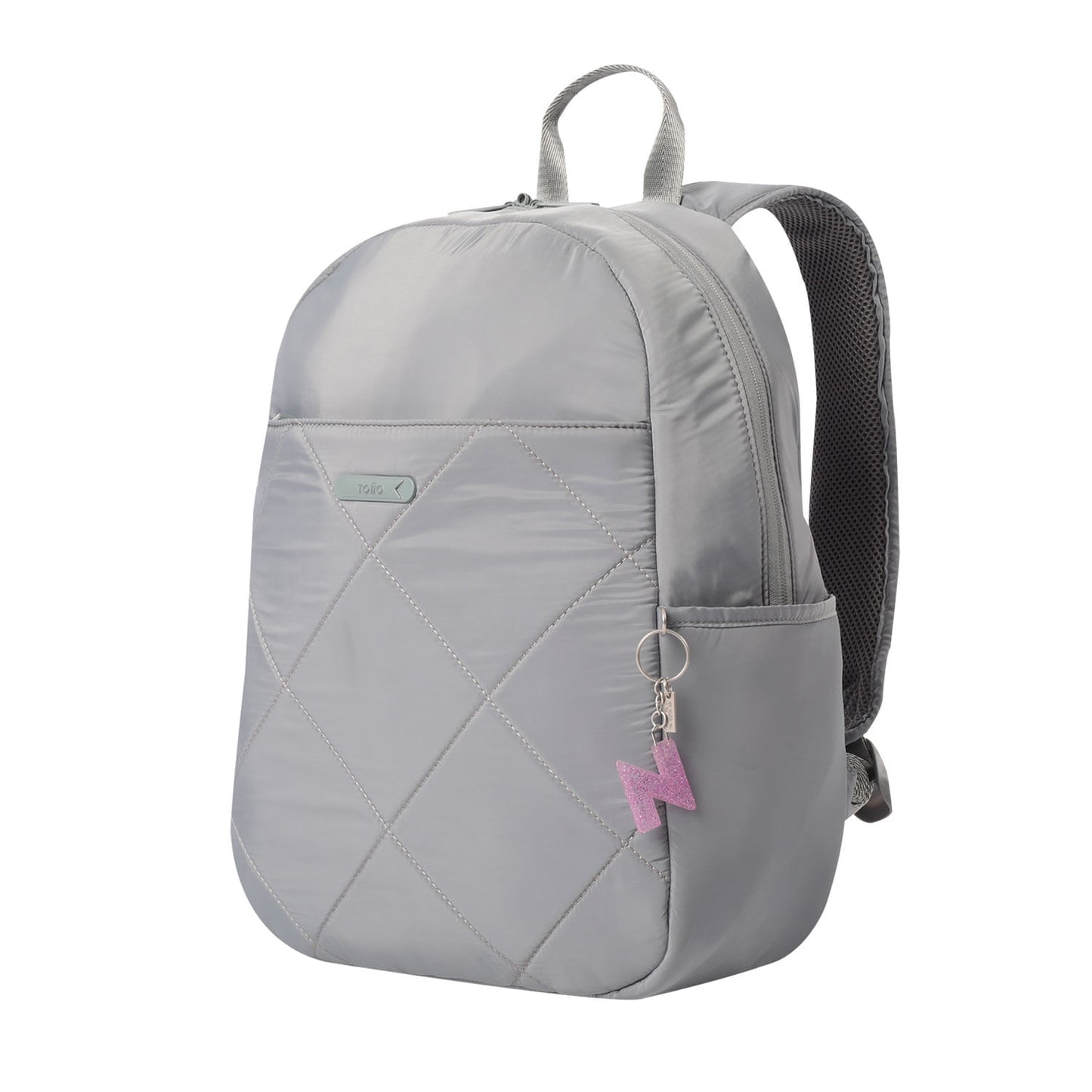 Llavero de Goma Abc color Morado