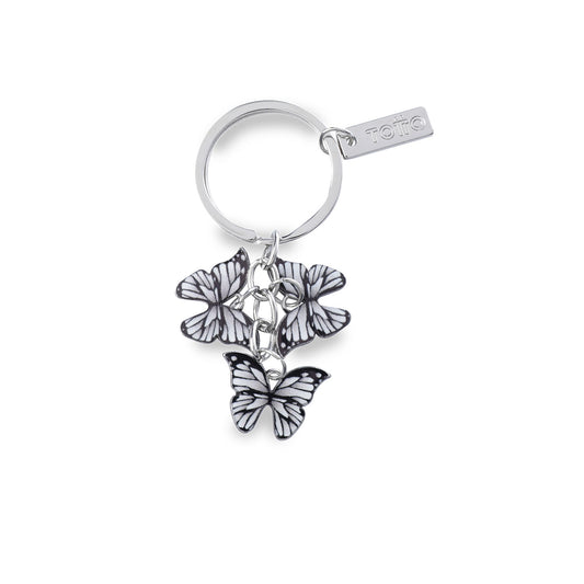 Chaveiro de metal Fly, cinza